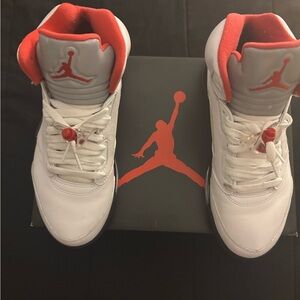 Jordan Air Jordan 5 Retro - White, Red, Black